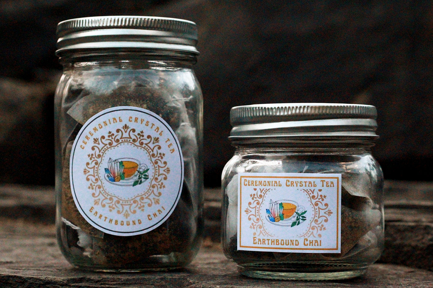 Earthbound Chai, Front of big & Small jar